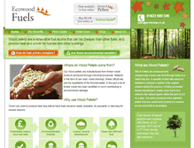 Tablet Screenshot of ecowoodfuels.co.uk